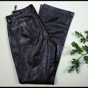 Gap Leather Bootcut Pants